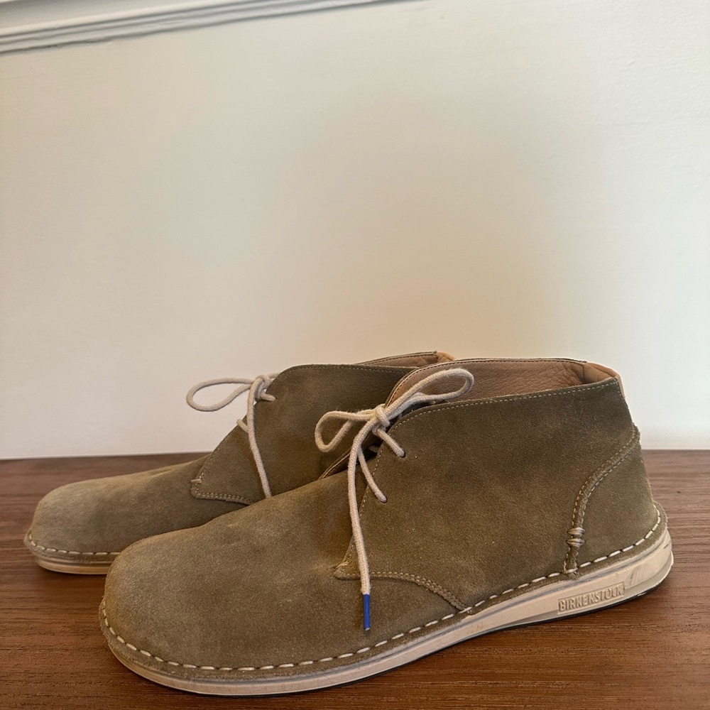 Birkenstock Tan Chukka Boots Suede Classic Design